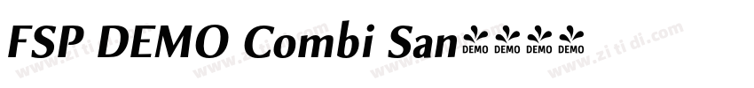 FSP DEMO Combi San字体转换 FSP DEMO Combi San字体转换